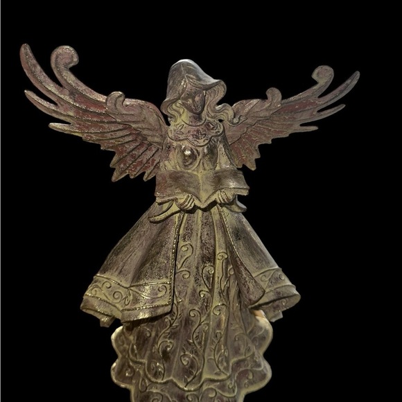 Twin Christmas Angels.  3D for display on table or china cabinet. - Picture 2 of 6